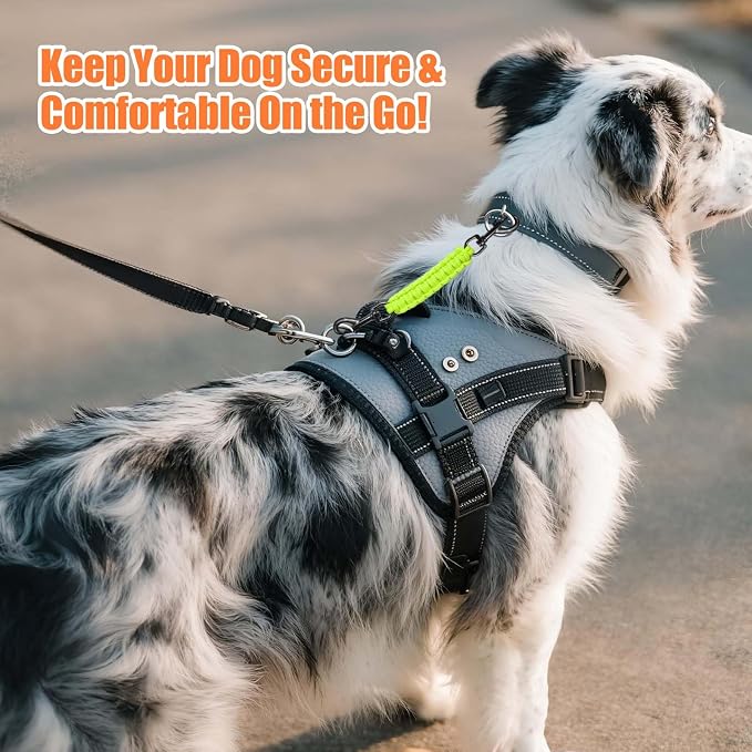 Dog Collar Safety Clip, Collar Companion, Handmade Backup Safety Strap, Double-Ended Clip Leash Connector, Suitable for Dog Harnesses, Prong, Pinch Collars (Fluoro Green, 1 Pack) - Image 7