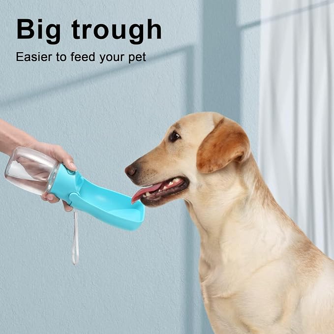 Portable Dog Water Bottle Dispenser [Leak Proof & Foldable] Dog Travel Water Bottle Bowl Accessories for Puppy Small Medium Large Dogs Pet Water Bottles for Dogs Walking Outdoor Hiking 19OZ - Image 6