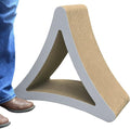 PetFusion 3-Sided Vertical Scratch Play & Perch Cat Scratching Post, 24" x 10.5" x 21.1", Multiple Angle Cat Scratching Pad; 6 Usable Sides, 100% Recyclable Cardboard Lounge | Multiple Angle Scratching Pad with 6 Usable Sides, 100% Recyclable Cardboard... by PetFusion