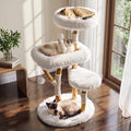 Real Branch Cat Tree, Natural Wood Cat Tower for Indoor Cats | Real Tree Branches no Processed Wood, 44 lbs Capacity, Premium Faux Fur Perches, 23.6" Anti-Tip Base, 30-Min Assembly by Purrlato