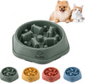 Slow Feeder Bowl for Small & Medium Cats & Dogs - Durable Slow Feeding Bowl with Non-Slip Base - Anti-Choking Puzzle Food Bowl for Dogs That Helps Mental Stimulation & Reduces Fast Eating-Green by SnifitPetProducts