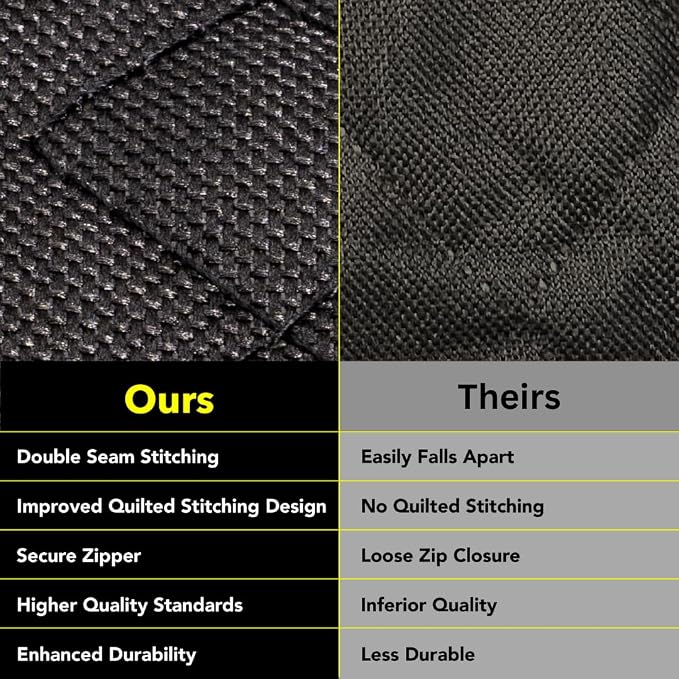 Meadowlark Dog Car Seat Cover, Heavy Duty Hammock, XL Trucks, Black - Image 9