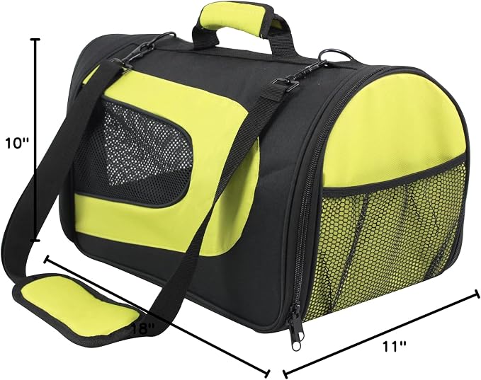 EliteField Deluxe Soft Pet Carrier for Cats and Dogs (3-Year Warranty) | Airline Approved, Waterproof, Plush Bed, Built-In Leash, Adjustable Shoulder Strap, Foldable - Image 6