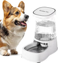 Gardner Pet Automatic Dog Water Dispenser Gravity Stainless Steel Water Waterer Feeder, 100% BPA-Free Large Capacity Water Feeding Bowls for Medium & Large-Sized Dogs Cats Other Pets -(1 Gallon) by GardnerPet