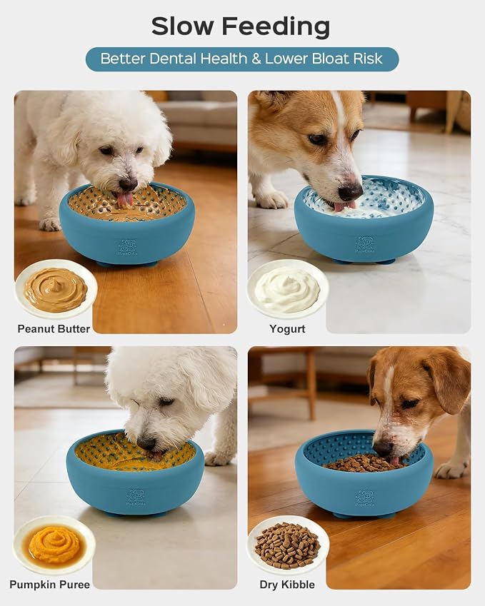 Dog Lick Bowl for Dogs S, Lick Mat, Dog Slow Feeder | Strong Suction Base, BPA-Free Silicone, Freeze Licking Bowl for Anxiety Relief, Enrichment & Distraction, Dishwasher Safe - Image 3