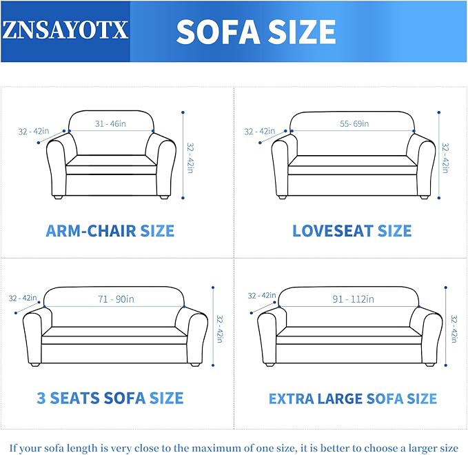 ZNSAYOTX 1 Piece Jacquard Couch Covers for 3 Cushion Couch Living Room High Stretch Sofa Cover Pets Dogs Friendly Anti Slip Thickened Slipcovers Furniture Protector (Sofa, Dark Coffee) - Image 6