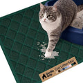GORILLA GRIP Cat Litter Box Mat, Cushioned Coil Mesh Litter Trapping Mats, Scatter Control Supplies for Less Mess, Phthalate Free, Ultra Deep Catch Grooves, Rinse or Vacuum to Clean 24x17 Hunter Green by Unknown