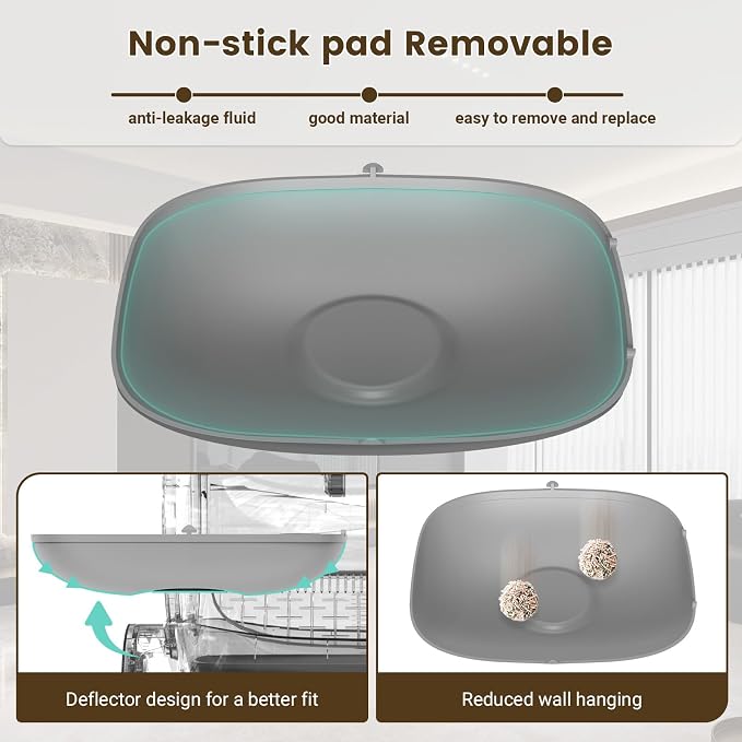 DuckSky Silicone Cat Litter Pad Replacement Part for 65L+9L Self Cleaning Litter Box, Leakproof Silicone Mat, Anti-Stick Accessory [Only Compatible with Orders Purchased After February 17, 2025] - Image 4