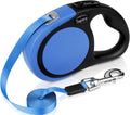 Taglory Retractable Dog Leash, One-Handed Brake, 16ft, Up to 44 lbs, Blue | More Freedom While Staying in Control, Smooth Retraction, Tangle-Free Design, Easy-Grip Handle, Daily Neighborhood Walks by Taglory