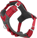 Kurgo Journey Air Dog Harness, Red, Large | Padded Chest, Ripstop Outer & Breathable Mesh, Back Assist Handle, Rust-Free Aluminum Hardware, Reflective Trim by Kurgo