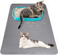 Cat Litter Mat 36" x 20" Waterproof Rubber Litter Box Mat Non-Slip & Soft Litter Trapping Mat Easy to Clean Kitty Litter Mat for Indoor Floor (Large) by Apatal