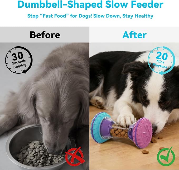 MateeyLife Interactive Dog Puzzle Toy for Small Medium Large Dogs | Adjustable Treat Dispensing Slow Feeder, Interactive Dog Toys Roller, Boredom Relief Enrichment Toys to Keep Them Busy - Image 3
