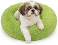 nononfish Calming Donut Dog Bed for Small Dogs,Soft Plush Pet Bed | Soft calming donut bed with plush comfort and raised edge support for small dogs. by nononfish
