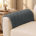 decorUhome Couch Cover for Dogs, Non Slip Fuzzy Thick Pet Sofa Protector | Pet Friendly, Soft Plush Fabric, Machine Washable, Fits Armrests, Single Seats & Backrest Cushions, Dark Grey, 27.6" x 27.6" by decorUhome