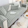 Faux Fur Couch Covers for Sofa Thick Fuzzy Sofa Covers for Dogs | Soft Warm Couch Cover Shaggy Fuzzy Sectional Sofa Cover Non-Slip Plush Sofa Slipcover Furniture Protector by WelcometoXSlive