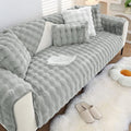 Faux Fur Couch Covers for Sofa Thick Fuzzy Sofa Covers for Dogs | Soft Warm Couch Cover Shaggy Fuzzy Sectional Sofa Cover Non-Slip Plush Sofa Slipcover Furniture Protector by WelcometoXSlive