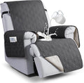 VANSOFY 100% Waterproof Recliner Chair Covers, Recliner Cover Non-Slip Dog Chair Cover Furniture Protector Washable Slipcover with Pocket, Elastic Straps for Pets, Dogs(Charcoal Gray, 30") | Non-Slip, Slipcover with Pocket, Furniture Protector, Elastic... by VANSOFYFURNITURECOVERS