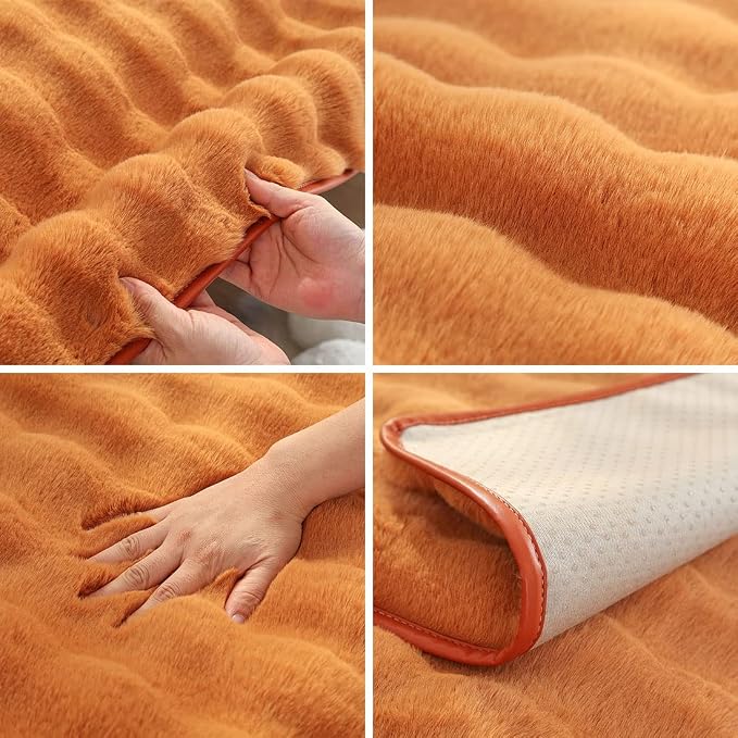 Faux Fur Couch Covers for Sofa Thick Fuzzy Sofa Covers for Dogs | Soft Warm Couch Cover Shaggy Fuzzy Sectional Sofa Cover Non-Slip Plush Sofa Slipcover Furniture Protector - Image 7