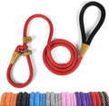 Dog Leash Slip Lead Braided Rope Pet Training Loop Leashes 5ft 6ft 8ft | Lynxking Strong Heavy Duty 1/2" 3/8", Durable Padded Handle No Pull Basic Training Nylon Lead,Small Medium Large Dogs Puppy by Lynxking