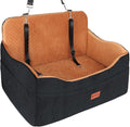 Vivifying Dog Car Seat for Back Seat, Booster Travel Bed for Medium Large Dogs or 2 Small Dogs, 4" Raised Foam Cushion, Safety Leash & Washable Cover, Soft Dog Booster Seat for Cars, Trucks & SUVs by Vivifying