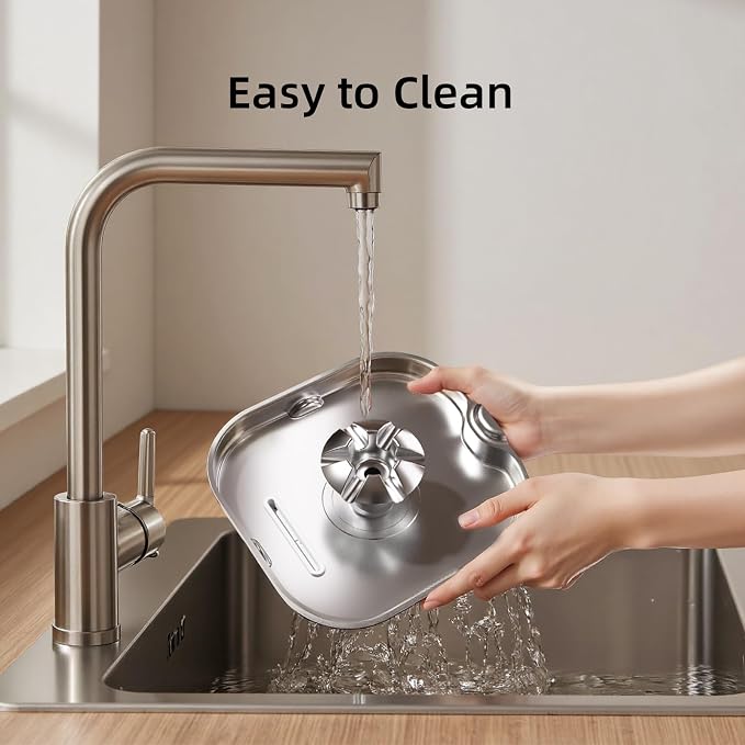 Cat Water Fountain Stainless Steel：74oz/2.2L SARPAWS Water Fountains for Cats Indoor, Cat Fountains for Drinking, Ultra-Quiet, Water Level Window, Pet Water Fountain - 6 Filters + 3 Sponges - Image 5
