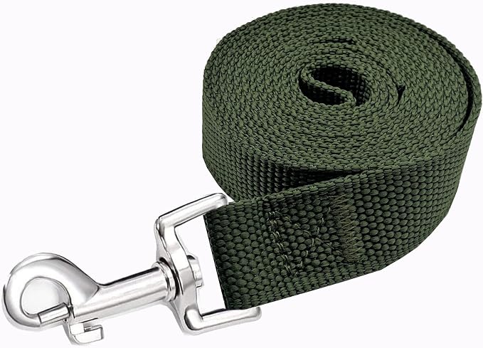 Strong Nylon Dog Leash, 4FT/ 5 FT/ 6FT Dog Leashes for Medium Large Dogs(4 FT, Green) - Image 3