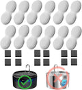 VOUAAOOD Cat Fountain Filters Replacement: 24 Pet Water Fountain Filters - 12 Carbon Filters + 12 Sponges Filters Suitable for H6 Cat Fountain for Drinking - 6 Months Usage Kit by VOUAAOOD