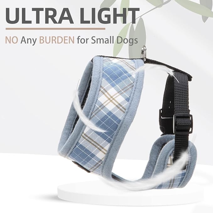 PUPTECK Small Dog Harness and Leash Set No Pull for XS XXS Sized Dogs Puppy | Escape Proof No Choke Pet Cat Adjustable Soft Padded Walking Vest - Image 5