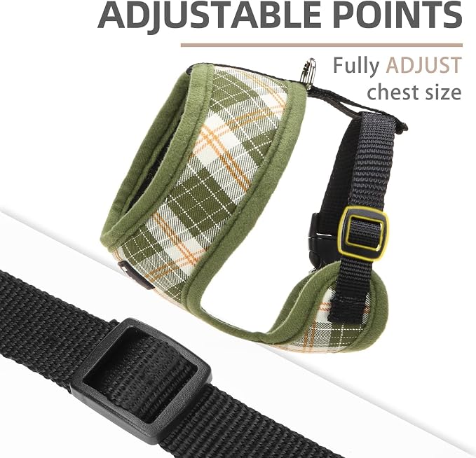 PUPTECK Small Dog Harness and Leash Set No Pull for XS XXS Sized Dogs Puppy | Escape Proof No Choke Pet Cat Adjustable Soft Padded Walking Vest - Image 3
