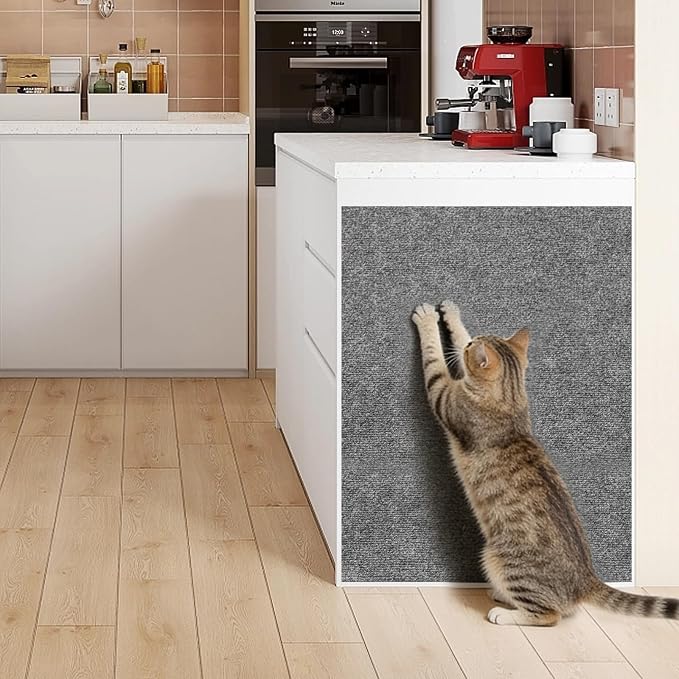 Cat Scratch Furniture Protector,Couch Protector from Cat Claws,Scratch Mat | 39.4" x 15.8" Dark Grey Prevents Couch Scratching Damage Save Sofa from Cat Claws Stops Cat Scratching on Couch - Image 3