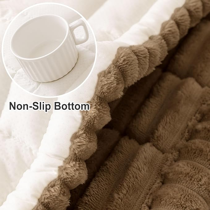 hyha Couch Cover for Dogs, Washable Non Slip Plush Flannel Sofa Protector | Thick Flannel, Anti-Slip Backing, Pet Hair & Scratch Protection, Fits Sofa & Loveseat (27.6" x 47") - Image 6