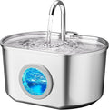 Cat Water Fountain Stainless Steel: 74oz/2.2L Cat Fountain for Drinking | Pet Water Fountain Inside - Automatic Dog Watering Dispenser Bowl - Pet Feeding & Watering Supplies by Neareal