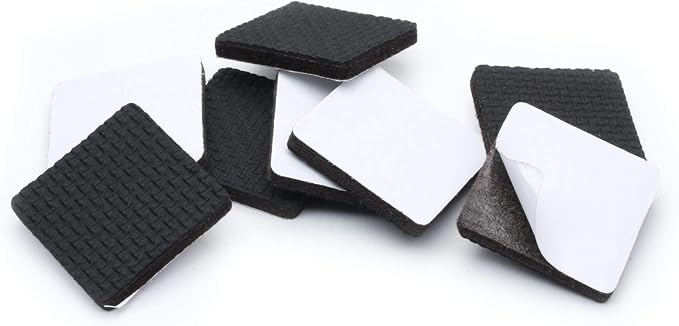 Slipstick GorillaPads CB150 Non Slip Furniture Pads/Rubber Grips (Set of 8) Self Adhesive Furniture Feet Floor Protectors, 1-1/2 inch Square, Black (Pack of 2) - Image 3