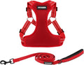 Best Pet Supplies Voyager Adjustable Step-in Flex Breathable Mesh Dog Harness for Small Medium Large Dogs Leash Set (Red), XL by BestPetSuppliesLLC