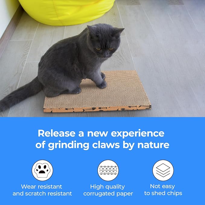 Cat Scratcher Cardboard Cat Scratching Board Cat Scratchers for Indoor Cats Cat Scratching pad (2pcs) - Image 6