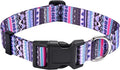 Mihqy Dog Collar for Small Dogs, Fashion Design, Purple Bohemia,S | Neck Fit 9.8"-15.7", Multiple Patterns，4 Sizes for Small Medium Large Dogs, Comfortable for Walks and Outdoor Hikes by Mihqy