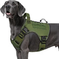 WINGOIN Green Tactical Dog Harness for Extra Large Dogs,No Pull Dog Harness | Heavy Duty with Handle,Adjustable Reflective,Military K9 Style,Big Size Dog Vest,for Great Dane,for Walking Training Hunting by WINGOIN
