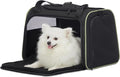 PETSFIT Large Cat Carrier, Dog Carrier up to 25Lbs, Pet Privacy Protection Travel Pet Carrier for Medium and Large Cats, Small Dogs, Puppies (Large, Black) by Petsfit