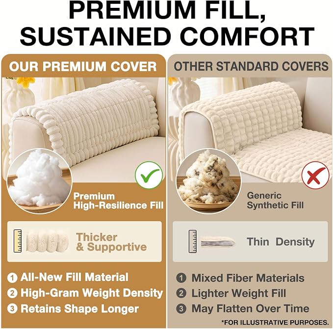 hyha Couch Cover for Dogs, Washable Non Slip Plush Flannel Sofa Protector | Thick Flannel, Anti-Slip Backing, Pet Hair & Scratch Protection, Fits Sofa & Loveseat (27.6" x 70.9") - Image 10