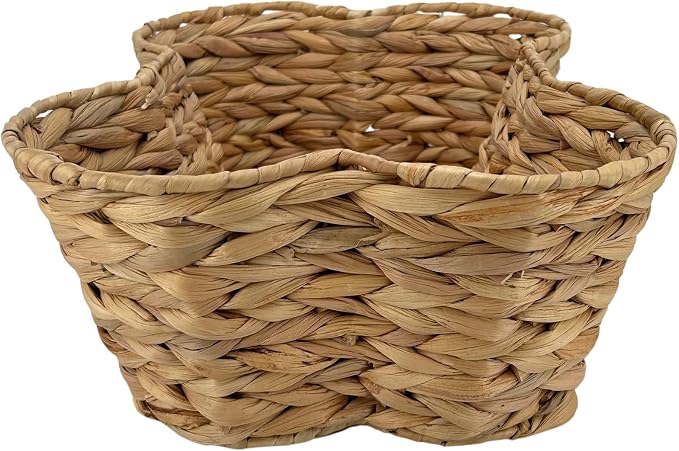 OtterPets Dog Toy Basket, Hyacinth Bone Shaped Dog Toy Bin, 17x13” | Handmade dog toy box, dog toy storage, dog basket, basket for dog toys, dog storage, 17 x 13 in, natural water hyacinth - Image 7