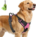 Joytale No Pull Dog Harness for Extra Large Dogs, Front Clip, Pink | Grab Handle for Instant Control, Padded & Adjustable Vest, Sturdy Metal D-Rings, for Safe Training & Daily Walking by Joytale