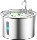 oneisall Stainless Steel Cat Water Fountain,PWF 001 | Quiet Pump＜30 dB, Faucet Spout Design, with 2 Replacement Filters for provide a fresh water by oneisall