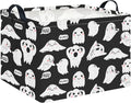 CLOCOR Rectangular Storage Basket Empty,Gift Basket,Waterproof Storage Bin with Handles,Room Decor(Black Ghost Halloween) by CLOCOR