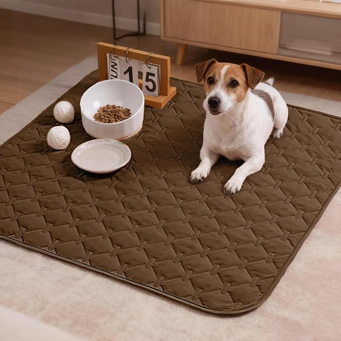 gogobunny 3X Stronger Waterproof Pet Blanket, Scratch Proof Furniture Protector for Dogs Cats, Reversible Cover 30x30 Inch, Dark Chocolate - Image 8