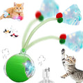 Speedy 2.0 Tail Interactive Cat Toys for Indoor Cats, Automatic Cat Toy with Elastic Mesh Tail, Electric Rolling Ball on Carpet, Chirping and Motion Activate Cat by Unknown