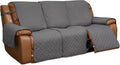 Easy-Going Recliner Sofa Cover, Reversible Couch Cover for 3 Seat Recliner, Split Sofa Cover for Each Seat, Furniture Protector with Elastic Straps for Dogs, Pets(3 Seater, Gray/Light Gray) | Washable Sofa Slipcover For Dogs, Sofa Cover For Recliner, F... by Easy-Going