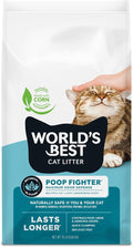 World's Best Cat Litter, Poop Fighter, Urine & Poop Odor Defense, 15 lb Bag by WorldsBestCatLitter