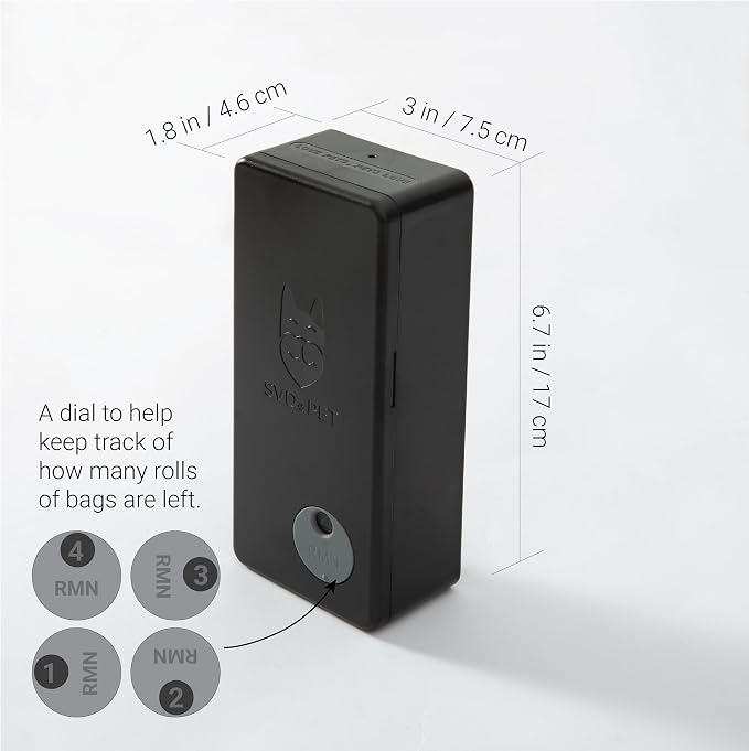 SVD.PET Dog Poop Bag Dispenser, Wall Mount Pet Waste Bag Dispenser Station | Weatherproof Outdoor or Indoor Bag Holder, Easy to Refill Magnetic Cover (Black, Dispenser only) - Image 5