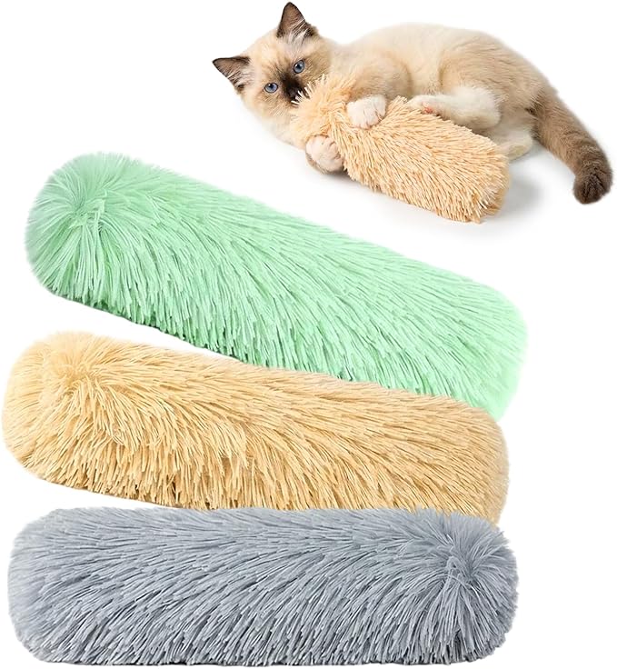 Cat Toys 3 Pack Catnip Pillows, Soft and Durable Crinkle Sound, Solid | With Catnip Inside, Interactive Cat Toy For Indoor Cats, Promotes Kitty Exercise by Home