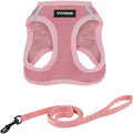 Voyager Step-in Air Cat Harness & Leash Set - Pink, M | 15 - 17" in Chest, Reflective Bands, All Weather Breathable Air Mesh, Cats Compatible, Fast Drying by BestPetSuppliesLLC